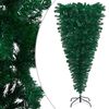 vidaXL Upside-down Artificial Pre-lit Christmas Tree with Ball Set 150 cm