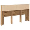 vidaXL Headboard Cabinet Artisan Oak 180x19x103.5 cm Engineered Wood
