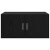vidaXL Wall Cabinet Black oak 80 x 42.5 x 40 cm Engineered wood