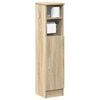 vidaXL Bathroom Cabinet with Roll Holder Sonoma Oak 20.5x22x90 cm