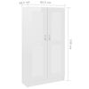 vidaXL Book Cabinet High Gloss White 82.5x30.5x150 cm Engineered Wood