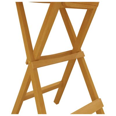vidaXL 3 Piece Folding Bar Set Solid Wood Teak