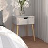 vidaXL Bedside Cabinet Concrete Grey 40x40x56 cm Engineered Wood