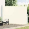 vidaXL Patio Retractable Side Awning 220x500 cm Cream