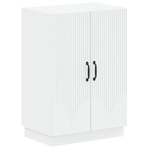 vidaXL Shoe Cabinet HOORN 59.5 x 39.5 x 87 cm Engineered Wood White