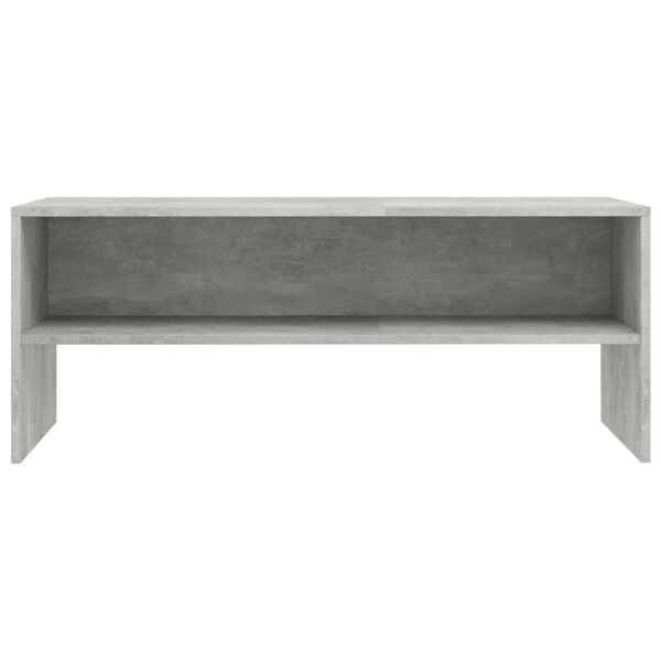 vidaXL TV Cabinet Concrete Grey 100x40x40 cm Engineered Wood