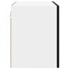 vidaXL Hanging Cabinet with Door Black Oak and White 50 x 31 x 40 cm