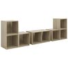 vidaXL 6 Piece TV Cabinet Set Sonoma Oak Engineered Wood