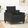 vidaXL Sofa Chair Black 60 cm Fabric