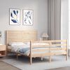 vidaXL Bed Frame without Mattress Double Solid Wood