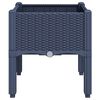 vidaXL Garden Planter with Legs Blue Grey 40x40x42 cm PP