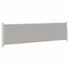 vidaXL Patio Retractable Side Awning 140x514 cm Grey
