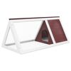 vidaXL Animal Rabbit Cage Brown Wood
