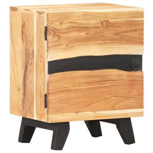 vidaXL Bedside Cabinet | Natural Wood | Solid Acacia Wood | Standard