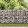 vidaXL Gabion Wall Galvanised Steel 450x30x100 cm