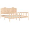vidaXL Bed Frame without Mattress Solid Wood Pine