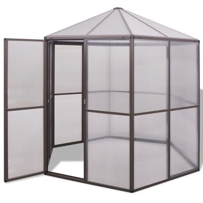 vidaXL Greenhouse Aluminium 240x211x232 cm
