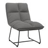 vidaXL Leisure Chair with Metal Frame Light Grey Velvet