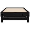 vidaXL Pull-out Day Bed without Mattress Black 2x(90x190) cm