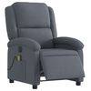 vidaXL Electric Massage Recliner Chair Dark Grey Velvet
