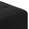 vidaXL Button Stool with Cushion Black 60 x 60 x 45 cm Velvet