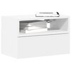 vidaXL Wall-mounted Bedside Cabinet White 45x26x28.5 cm
