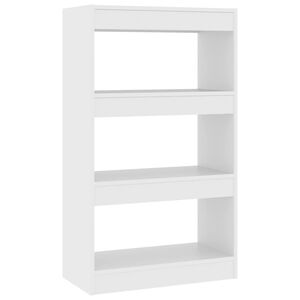 vidaXL Book Cabinet/Room Divider White 60x30x103 cm Engineered Wood