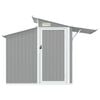 vidaXL Garden Shed Grey 270x130x208.5 cm Galvanised Steel