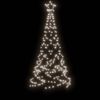vidaXL Christmas Tree with Spike Cold White 200 LEDs 180 cm