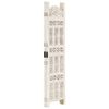 vidaXL Hand carved 4-Panel Room Divider White 160x165 cm Solid Mango Wood