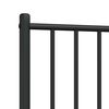 vidaXL Metal Replace Headboard Black 107 cm