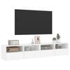 vidaXL TV Wall Cabinets 2 pcs White 80x30x30 cm Engineered Wood