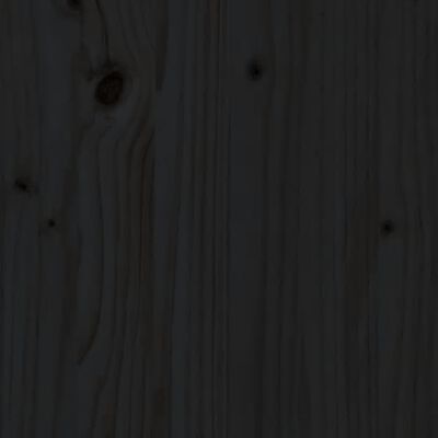 vidaXL Garden Table Black 82.5x82.5x76 cm Solid Wood Pine
