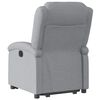 vidaXL Electric Stand up Recliner Chair Light Grey Fabric