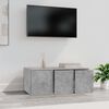 vidaXL TV Cabinet Concrete Grey 80x34x30 cm Engineered Wood