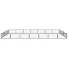 vidaXL 24-Panel Dog Playpen Black 100x50 cm Powder-coated Steel