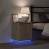 vidaXL Bedside Cabinet 2 pcs Sonoma Oak 39 x 34.5 x 50 cm