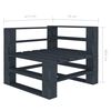 vidaXL 4 Piece Garden Pallet Lounge Set Wood Grey