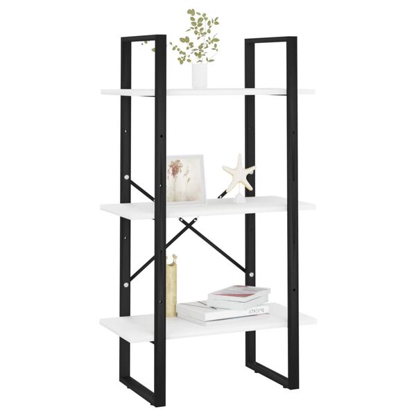 vidaXL Storage Shelf White 60x30x105 cm Engineered Wood