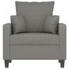 vidaXL Sofa Chair Dark Grey 60 cm Fabric