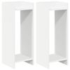 vidaXL Plant Stand 2 pcs White 30 x 30 x 80 cm Engineered Wood