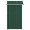 vidaXL Garden Shed Green 126x97.5x177 cm Galvanised Steel
