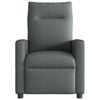 vidaXL Massage Recliner Chair Dark Grey Fabric