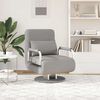 vidaXL Swivel Chair and Sofa Bed Light Grey Fabric