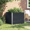 vidaXL Raised Garden Bed Anthracite 100x100x77 cm Galvanised Steel