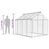 vidaXL Outdoor Aviary Aluminium 178x242x192 cm