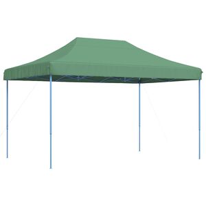 vidaXL Party Tent Green with Blue Frame Oxford Fabric