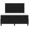 vidaXL Box Spring Bed Black and White 137 x 187 cm Velvet