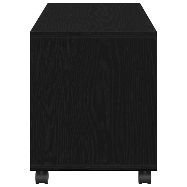 vidaXL End Table Black Oak 72 x 33 x 42.5 cm Engineered wood