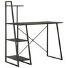 vidaXL Desk with Shelving Unit Black 102x50x117 cm